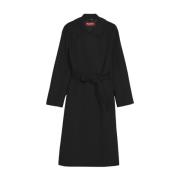 Wollen Jas Max Mara Studio , Black , Dames