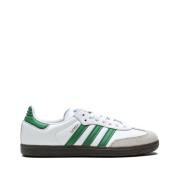 Witte Groene Samba OG Sneakers Adidas , White , Heren