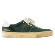 Leather sneakers Golden Goose , Green , Dames