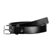 Heren leren riem zwart Calvin Klein , Black , Heren