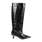 Slouchy High Shaft Laarzen Ganni , Black , Dames