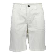 Witte Bermuda Shorts Slim Fit Logo North Sails , White , Heren