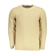 Diamantpatroon Crewneck Sweater U.s. Polo Assn. , Beige , Heren