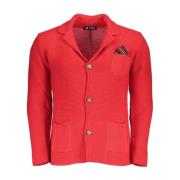 Roze Cardigan met Logo Detail U.s. Polo Assn. , Red , Heren