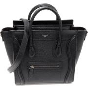 Pre-owned Leather celine-bags Celine Vintage , Black , Dames