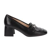 Leren Hoge Hakken Schoenen Vrouwen Nerogiardini , Black , Dames