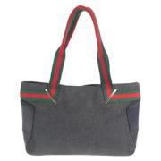 Pre-owned Canvas gucci-bags Gucci Vintage , Gray , Dames