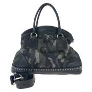 Pre-owned Canvas prada-bags Prada Vintage , Black , Dames