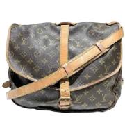 Pre-owned Canvas louis-vuitton-bags Louis Vuitton Vintage , Brown , Da...