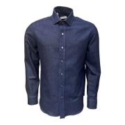 Denimflanel Overshirt Zacht Katoenen Shirt Salvatore Piccolo , Blue , ...