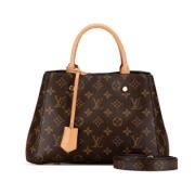 Pre-owned Canvas louis-vuitton-bags Louis Vuitton Vintage , Brown , Da...