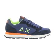 Blauwe Heren Sneakers TOM Fluo Sun68 , Blue , Heren