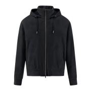 Blauwe Gevoerde Hoodie Jas Herno , Blue , Heren