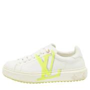 Pre-owned Leather sneakers Louis Vuitton Vintage , White , Dames