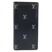 Pre-owned Leather wallets Louis Vuitton Vintage , Black , Heren