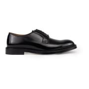 Derby Leren Veterschoenen Zwart Doucal's , Black , Heren