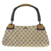 Pre-owned Canvas gucci-bags Gucci Vintage , Brown , Dames