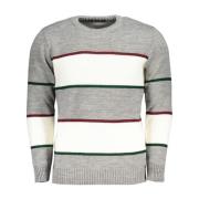 Mannen Crewneck Sweater met Contrastdetails U.s. Polo Assn. , Gray , H...