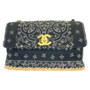 Pre-owned Cotton crossbody-bags Chanel Vintage , Black , Dames