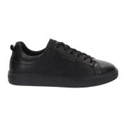 Leren Heren Sneakers Stijlvol Comfort Nerogiardini , Black , Heren