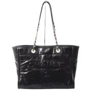 Pre-owned Leather chanel-bags Chanel Vintage , Black , Dames