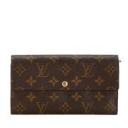 Pre-owned Canvas wallets Louis Vuitton Vintage , Brown , Dames