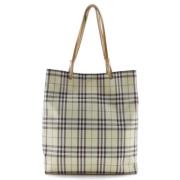 Pre-owned Canvas handbags Burberry Vintage , Brown , Dames