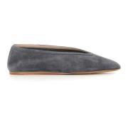 Antraciet Suède Ballerina Platte Schoenen Le Monde Beryl , Gray , Dame...