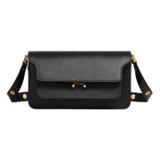 Saffiano East/West Trunk Schoudertas Marni , Black , Dames