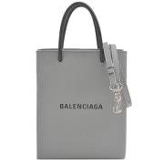 Pre-owned Leather handbags Balenciaga Vintage , Gray , Dames