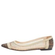 Pre-owned Leather flats Fendi Vintage , Brown , Dames