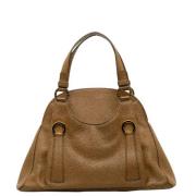 Pre-owned Leather handbags Bvlgari Vintage , Brown , Dames