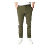 Mid Waist Chino Broek Nn07 , Green , Heren