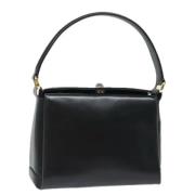 Pre-owned Leather handbags Gucci Vintage , Black , Dames