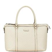 Pre-owned Leather gucci-bags Gucci Vintage , White , Dames