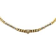 Pre-owned Metal necklaces Valentino Vintage , Yellow , Dames