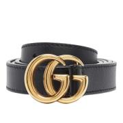 Pre-owned Leather belts Gucci Vintage , Black , Dames