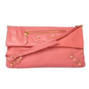 Pre-owned Leather handbags Balenciaga Vintage , Pink , Dames