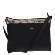 Pre-owned Nylon shoulder-bags Burberry Vintage , Black , Dames