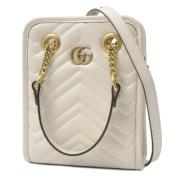 Pre-owned Fabric gucci-bags Gucci Vintage , White , Dames