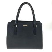 Pre-owned Leather handbags Burberry Vintage , Black , Dames