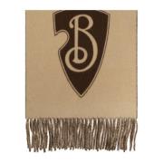 Sjaal met logo Burberry , Beige , Unisex