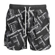 Heren Zwemshorts Zwart Karl Lagerfeld , Black , Heren