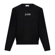 Katoenen sweatshirt met logo Burberry , Black , Heren