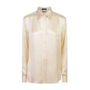 Beige Shirts Aw24 Dameskleding Tom Ford , Beige , Dames