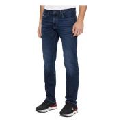 Blauwe Rits/Knoop Jeans voor Mannen Tommy Hilfiger , Blue , Heren