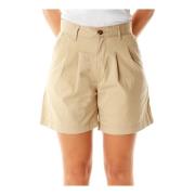 Geplooide Shorts Zomerstijl Levi's , Beige , Dames