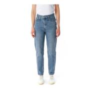 Hoge Taille Mom Fit Jeans Levi's , Blue , Dames