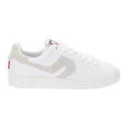 Leren Heren Sneakers Levi's , White , Heren