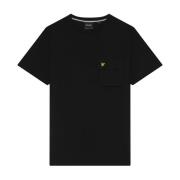 Geweven zak T-shirt Lyle & Scott , Black , Heren